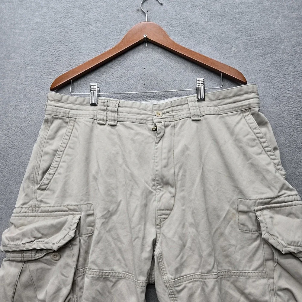 VINTAGE Polo Ralph Lauren Men Shorts 36 Beige Cargo Twill Utility